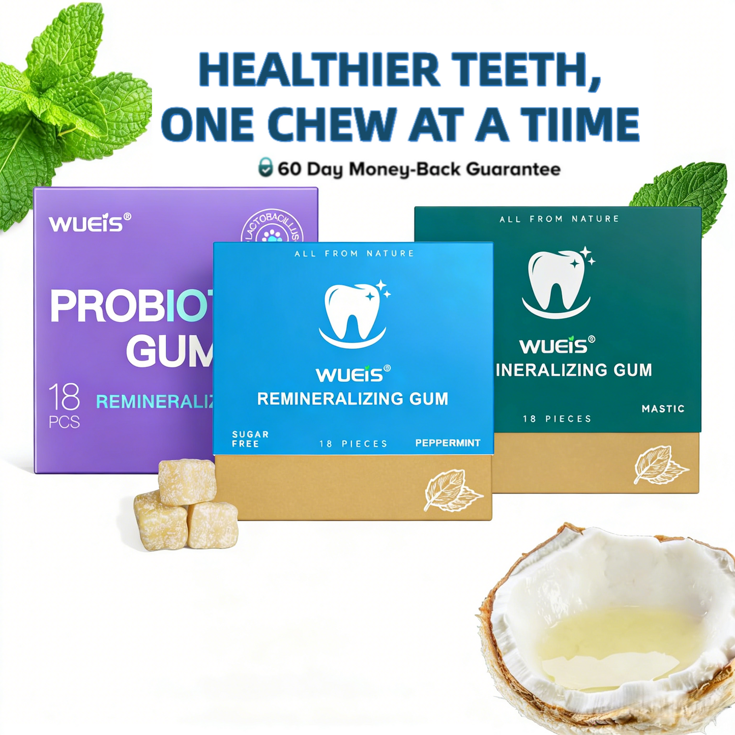 WUEIS® - Remineralizing Gum Teeth Whitening